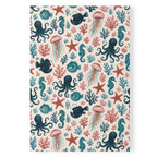 Ocean Life Notebook, Softcover A5 Journal with Octopus & Jellyfish Pattern