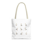 Seagull Pattern Tote Bag, Cute Coastal Beach Tote