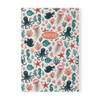 Ocean Life Notebook, Softcover A5 Journal with Octopus & Jellyfish Pattern