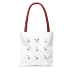 Seagull Pattern Tote Bag, Cute Coastal Beach Tote