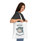 "Deeply Unimpressed" Pufferfish Cotton Tote Bag