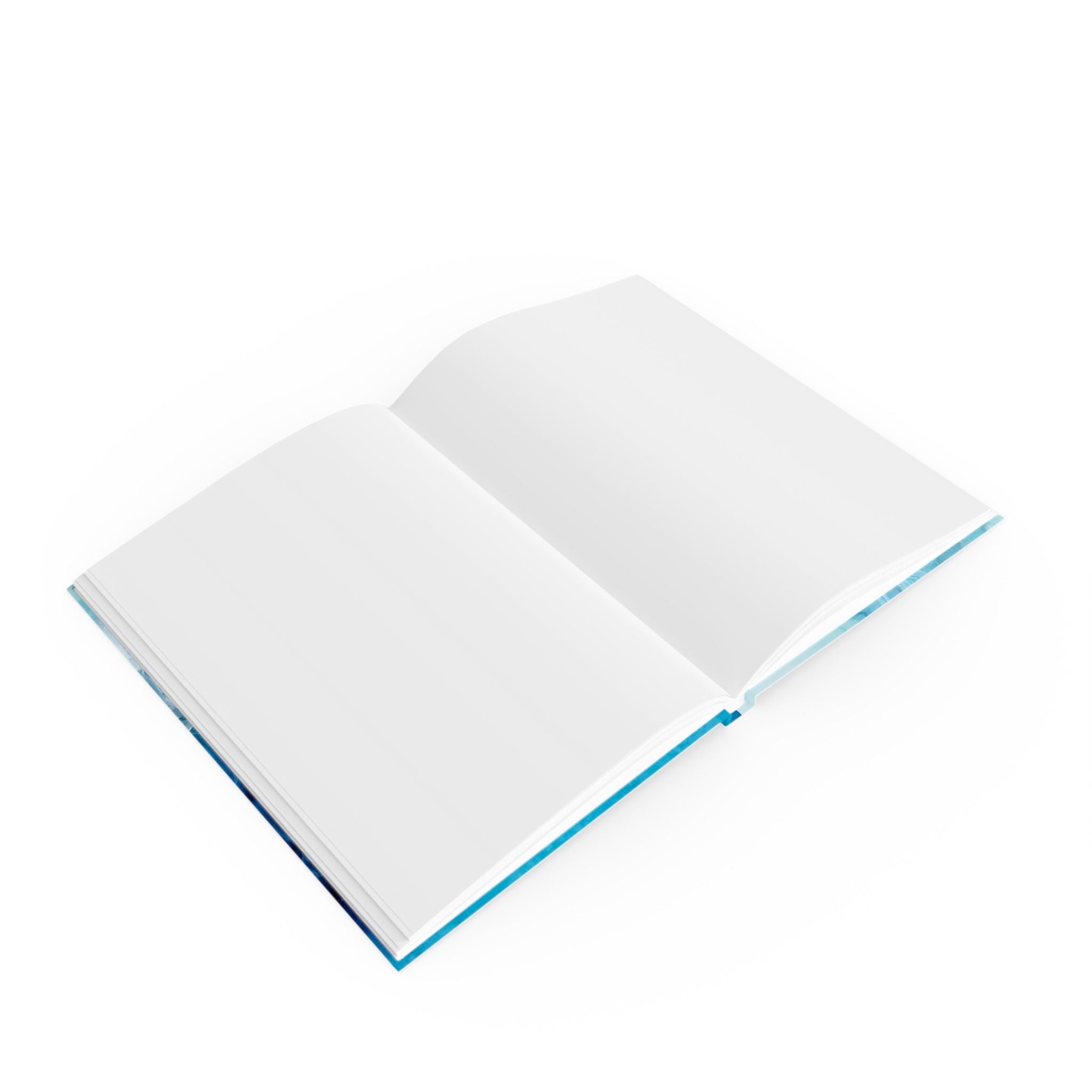 Ocean Wave Notebook with Starfish & Fish Design - Hardcover Journal