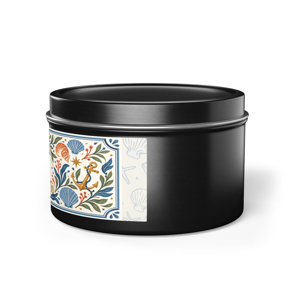 Cozy Season Coastal Candle Tin, Autumn Ocean-Inspired Candle