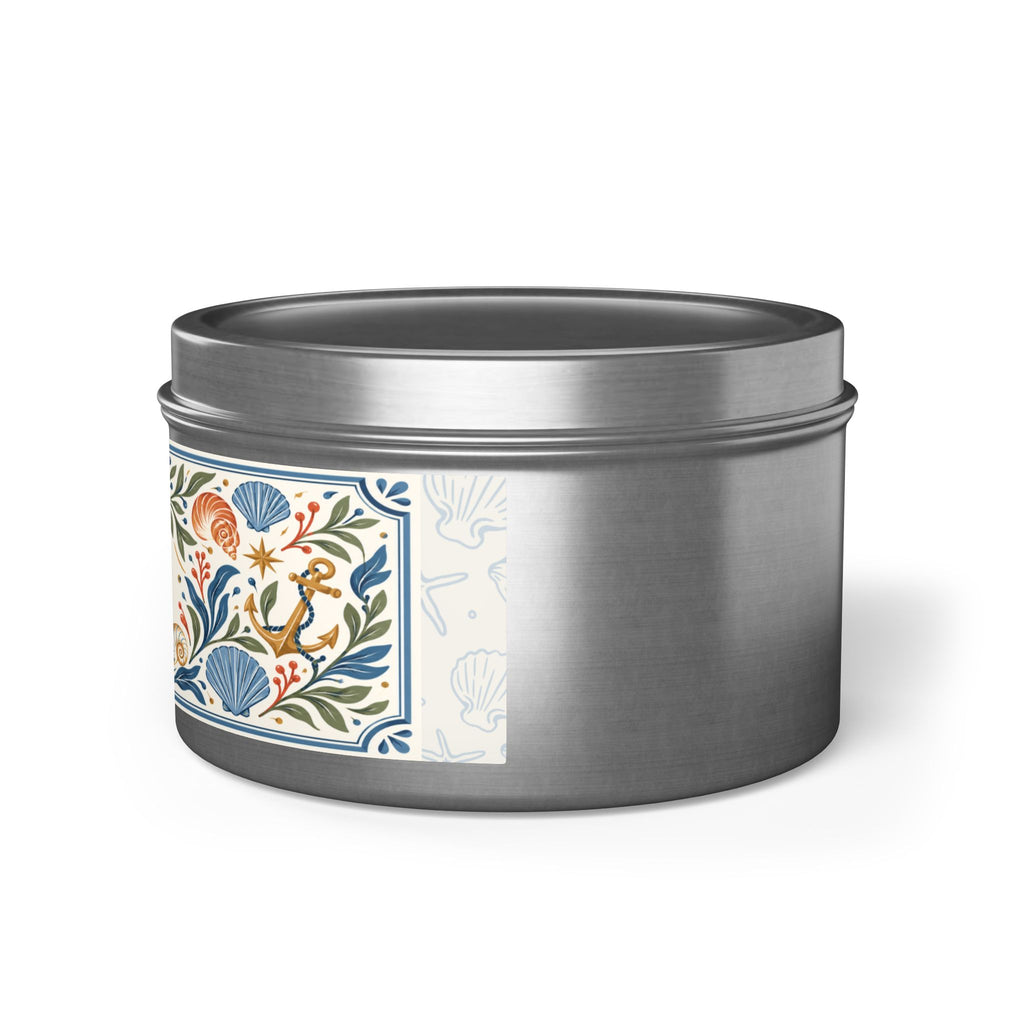 Cozy Season Coastal Candle Tin, Autumn Ocean-Inspired Candle