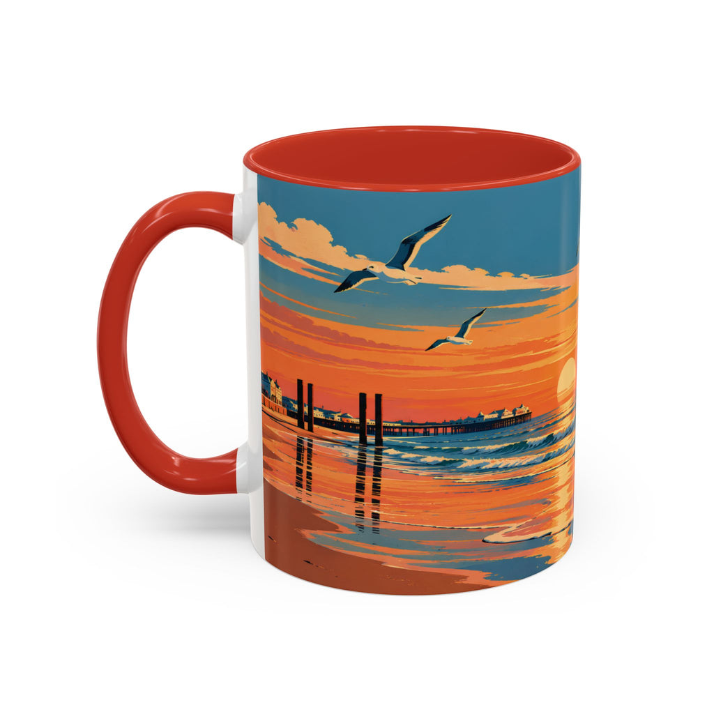 Brighton West Pier Sunset Mug, Seaside Art Coffee Cup – Tide and Tone ...