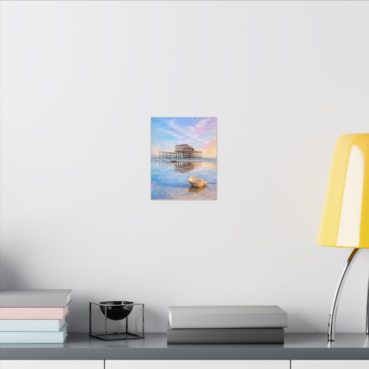 West Pier Sunset Seascape Canvas