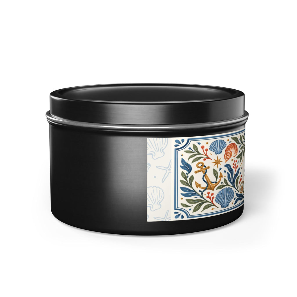 Cozy Season Coastal Candle Tin, Autumn Ocean-Inspired Candle