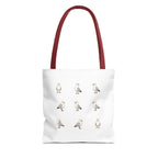 Seagull Pattern Tote Bag, Cute Coastal Beach Tote