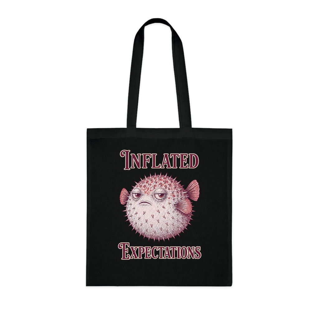 "Inflated Expectations" Pufferfish Tote Bag