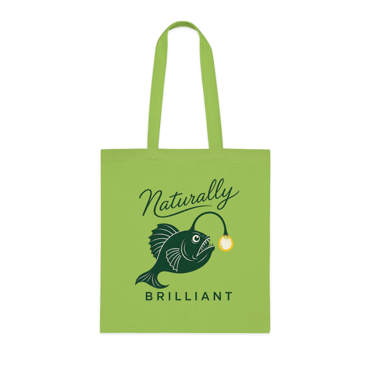 Anglerfish 'Naturally Brilliant'  Cotton Tote Bag