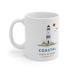 Coastal State of Mind Lighthouse Mug, Coastal Coffee Mug |