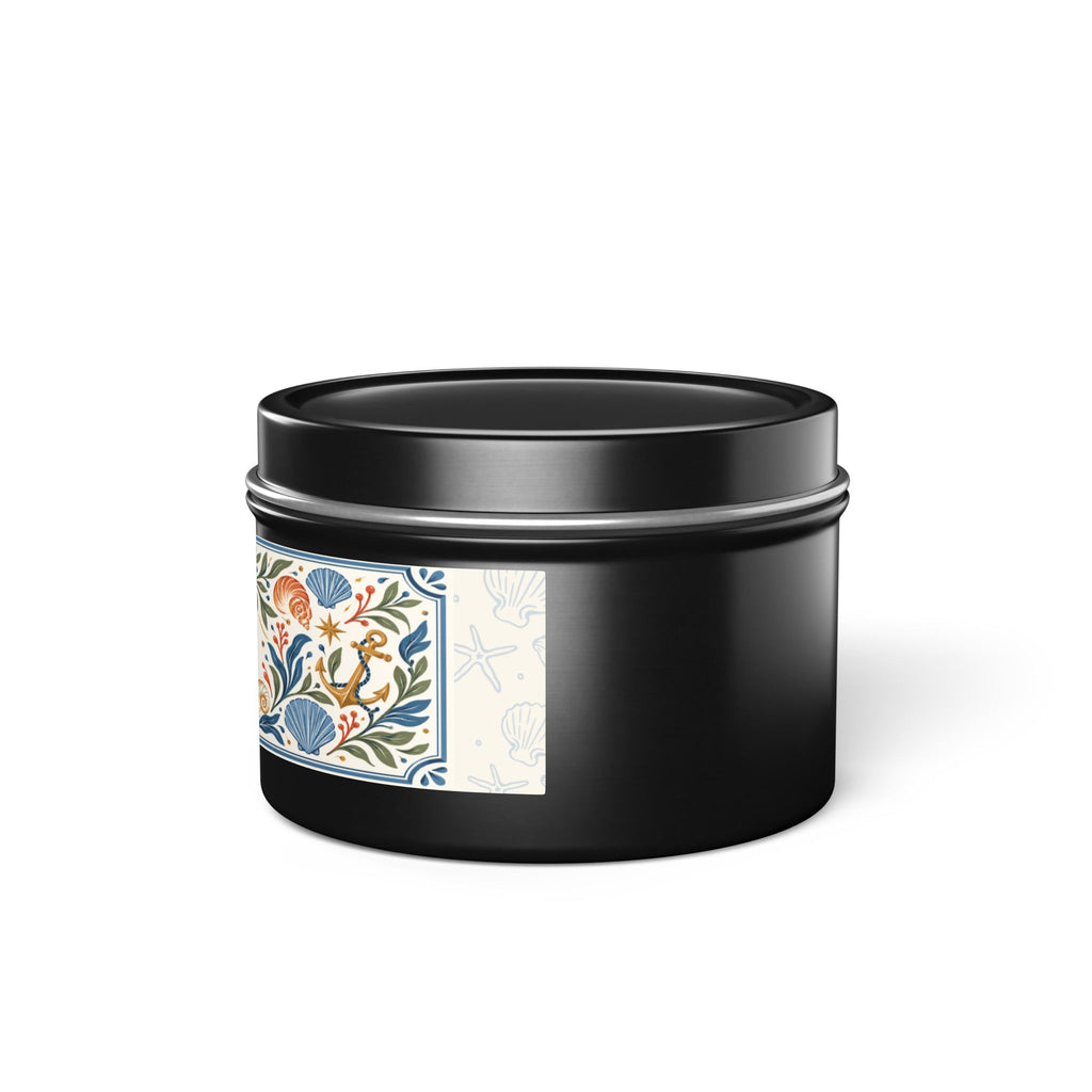 Cozy Season Coastal Candle Tin, Autumn Ocean-Inspired Candle