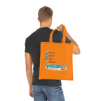"Beach • Swim • Cat • Repeat" Cotton Tote Bag