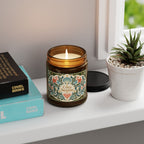 Cozy Season Coastal Soy Candle,  Amber Jar Nautical Candle