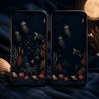 Underwater Dream Phone Wallpaper Set, Ocean Lock & Home Screen