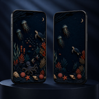 Underwater Dream Phone Wallpaper Set, Ocean Lock & Home Screen