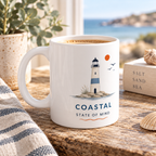 Coastal State of Mind Lighthouse Mug, Coastal Coffee Mug |