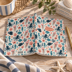 Ocean Life Notebook, Softcover A5 Journal with Octopus & Jellyfish Pattern