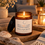 Moon Over the Sea Soy Candle - Seaside Scented Candle