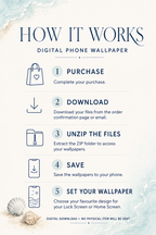 Coastal Halloween Phone Wallpaper Set – Dark Ocean Lock & Home Screens