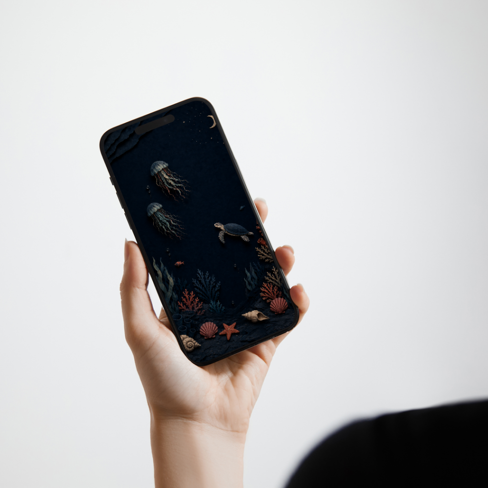 Underwater Dream Phone Wallpaper Set, Ocean Lock & Home Screen