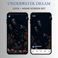 Underwater Dream Phone Wallpaper Set, Ocean Lock & Home Screen